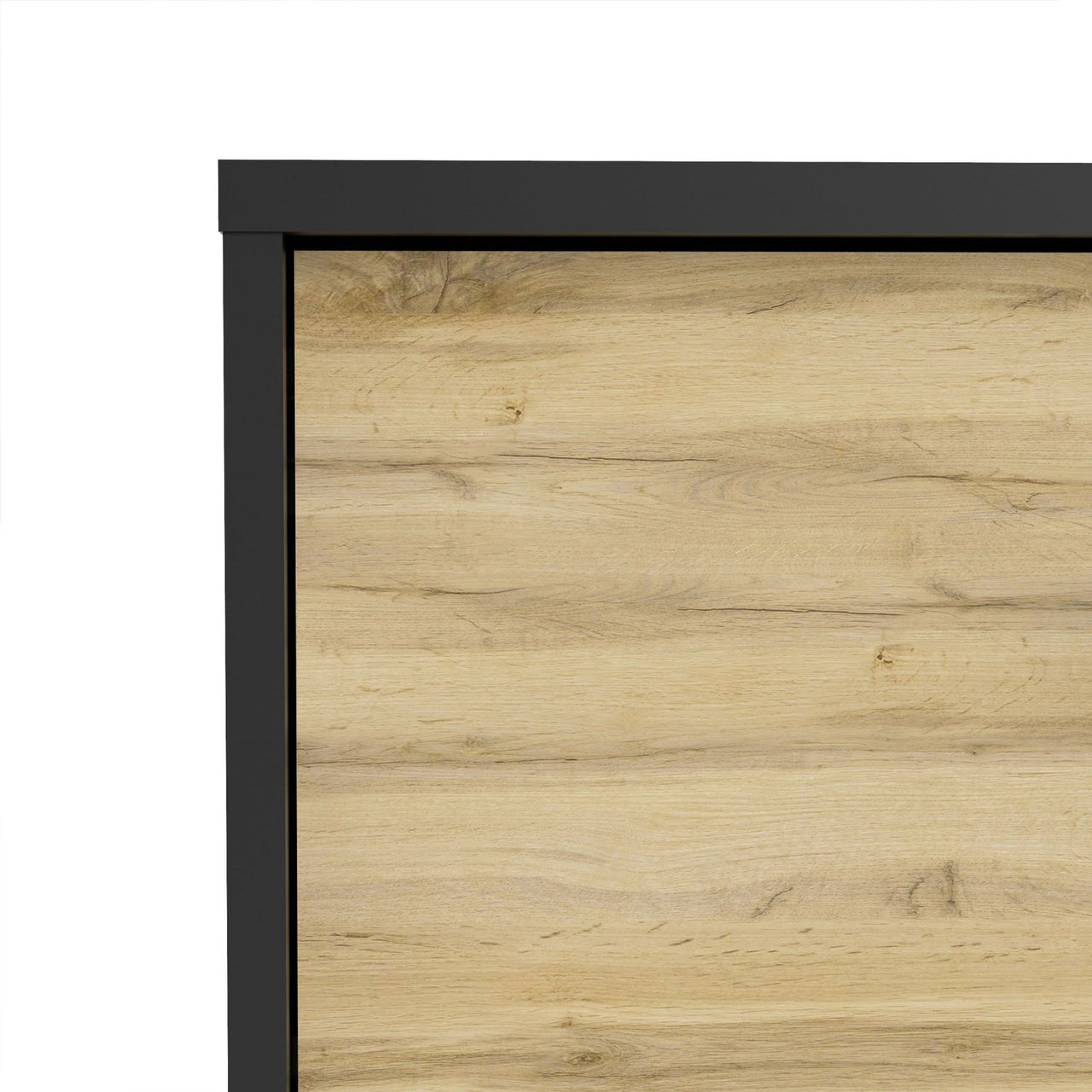 Match TVUnit 1 Door + 1 Drawer in Black Oak