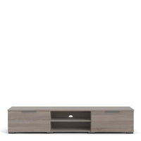 Thumbnail for Match TV Unit 2 Drawers 2 Shelf in Truffle Oak