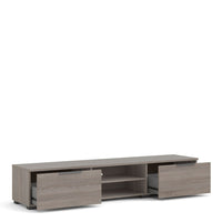 Thumbnail for Match TV Unit 2 Drawers 2 Shelf in Truffle Oak