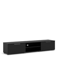 Thumbnail for Match TV Unit 2 Drawers 2 Shelf in Black