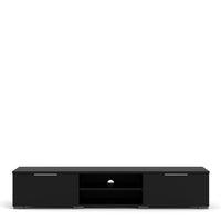 Thumbnail for Match TV Unit 2 Drawers 2 Shelf in Black