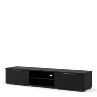 Thumbnail for Match TV Unit 2 Drawers 2 Shelf in Black