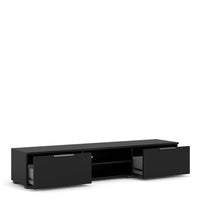 Thumbnail for Match TV Unit 2 Drawers 2 Shelf in Black