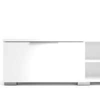 Thumbnail for White High Gloss Low Wide 2 Drawer TV Media Unit 33.1 x 172.7cm