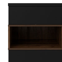 Thumbnail for Classic Black And Walnut 2 Door 1 Drawer Sideboard