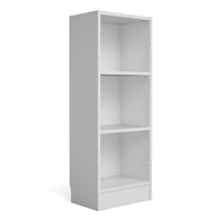 Thumbnail for Basic Low Narrow Bookcase (2 Shelves) in White