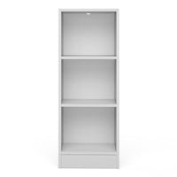 Thumbnail for Basic Low Narrow Bookcase (2 Shelves) in White