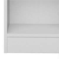 Thumbnail for Basic Low Narrow Bookcase (2 Shelves) in White