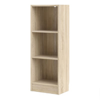 Thumbnail for Basic Low Narrow Bookcase (2 Shelves) in Oak