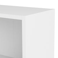 Thumbnail for Basic Low Wide Bookcase (2 Shelves) in White