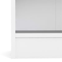 Thumbnail for Basic Low Wide Bookcase (2 Shelves) in White