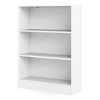 Thumbnail for Basic Low Wide Bookcase (2 Shelves) in White