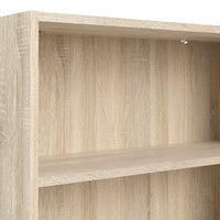 Thumbnail for Basic Low Wide Bookcase (2 Shelves) in Oak