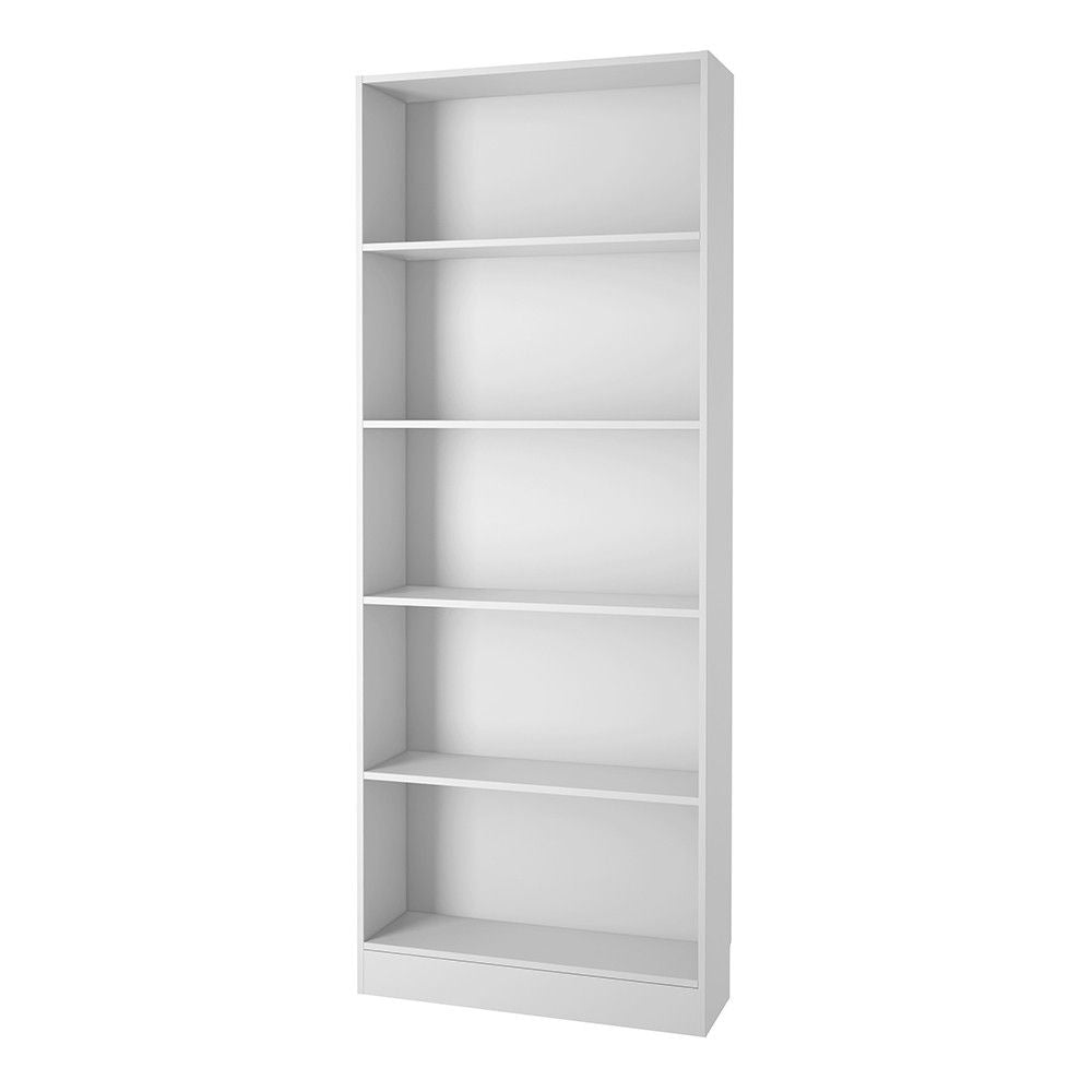 White Tall Wide Open Bookcase