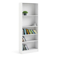 Thumbnail for White Tall Wide Open Bookcase