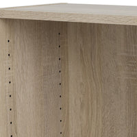 Thumbnail for Oak Finish Simple Tall Wide Open Bookcase 4 Shelves