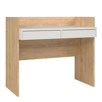 Thumbnail for Function Plus Desk 2 Drawers In Jackson Hickory and White