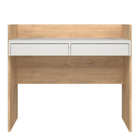 Thumbnail for Function Plus Desk 2 Drawers In Jackson Hickory and White