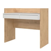 Thumbnail for Function Plus Desk 2 Drawers In Jackson Hickory and White