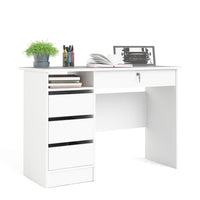 Thumbnail for Function Plus Desk (3+1) handle free Drawer in White