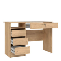 Thumbnail for Function Plus Desk (3+1) handle free Drawer in Jackson Hickory Oak