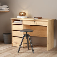 Thumbnail for Function Plus Desk (3+1) handle free Drawer in Jackson Hickory Oak