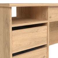 Thumbnail for Function Plus Desk (3+1) handle free Drawer in Jackson Hickory Oak