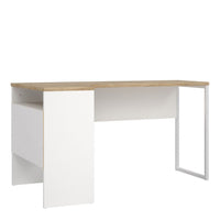 Thumbnail for White and Oak 2 Drawer Office Study Desk