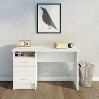 Thumbnail for White Pedestal 3 Drawer Office Desk