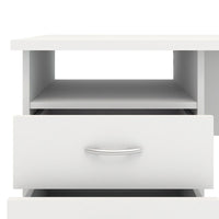 Thumbnail for White Pedestal 3 Drawer Office Desk