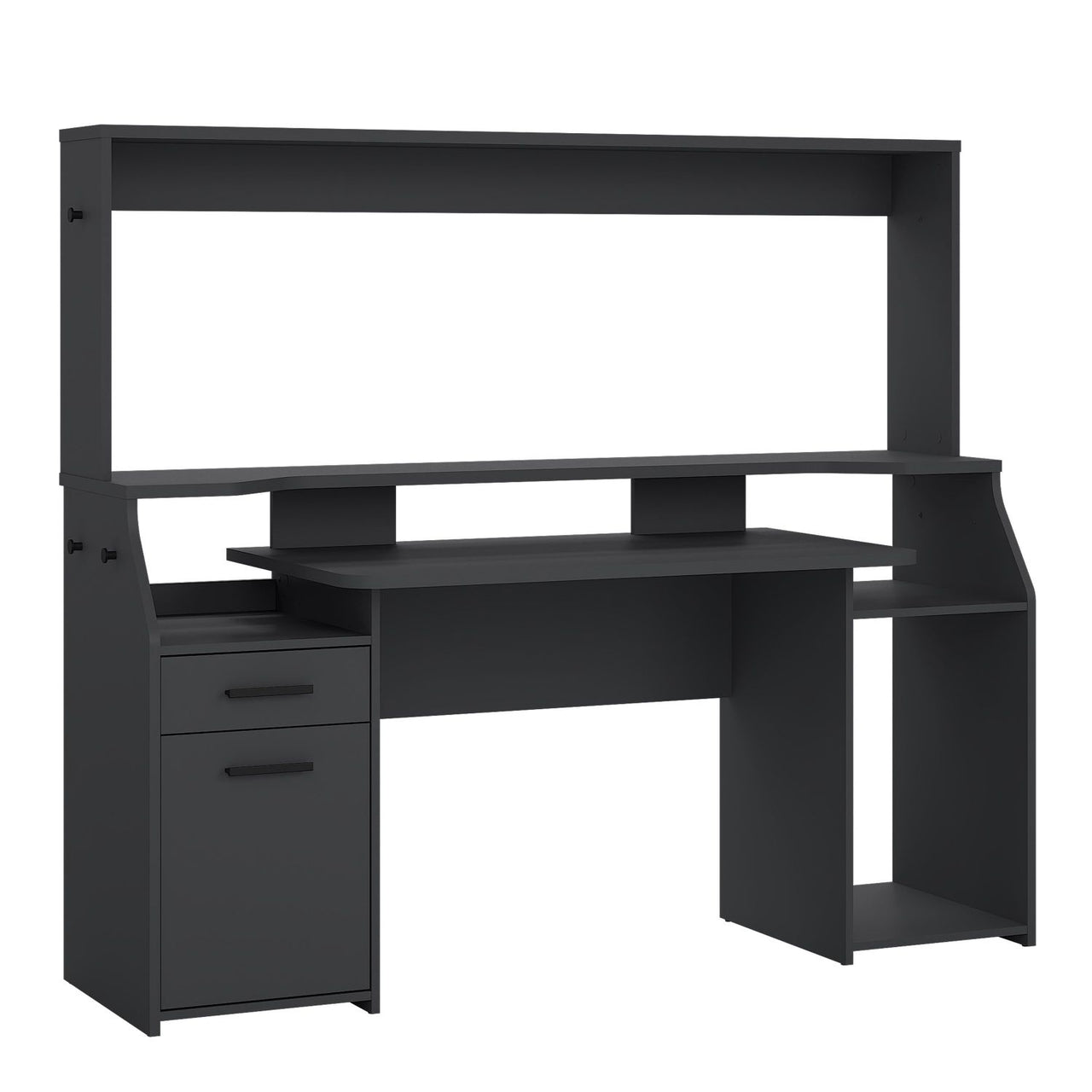 Function Plus Gaming Desk with 1 Door + 1 Drawer