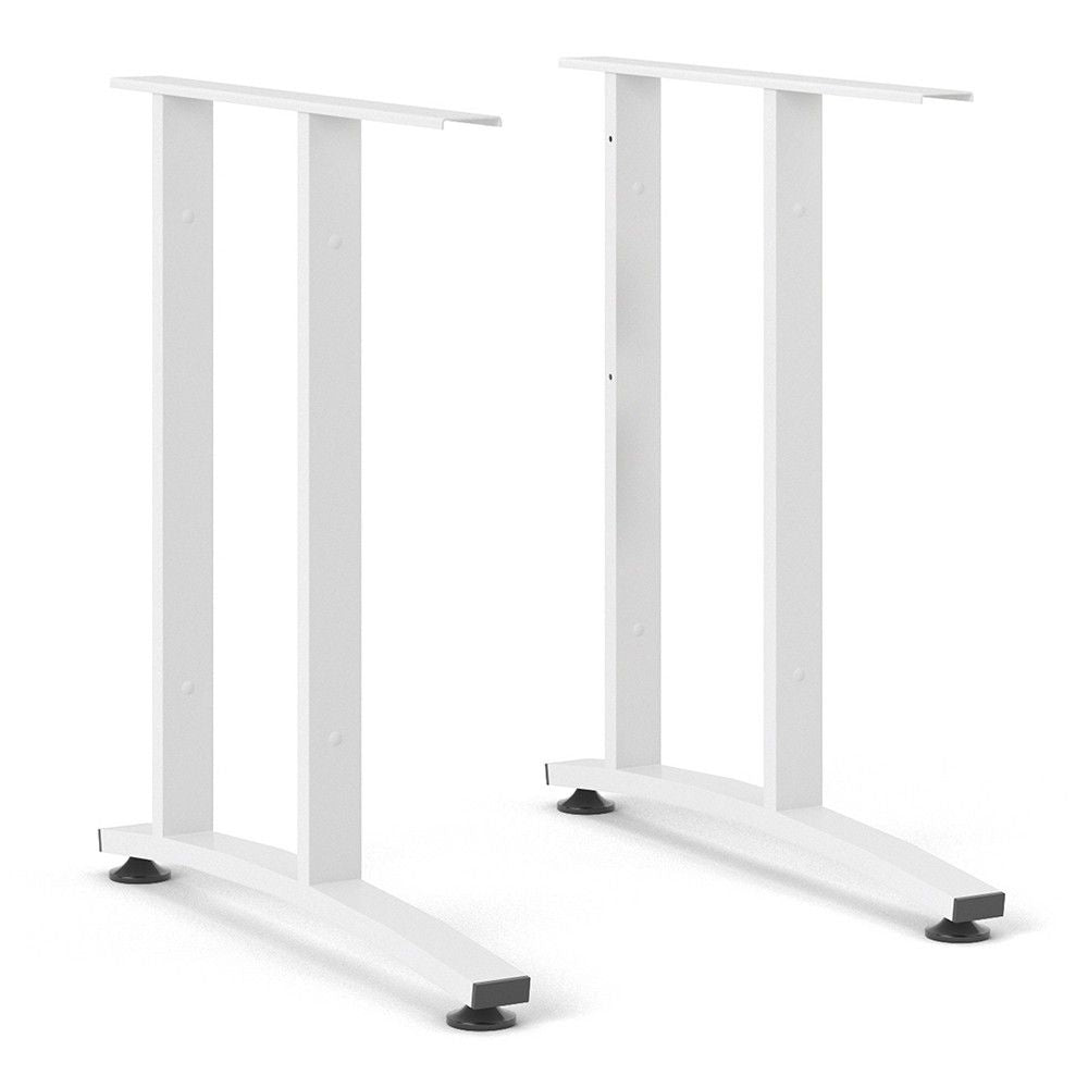 Desk 150 cm in White With White legs