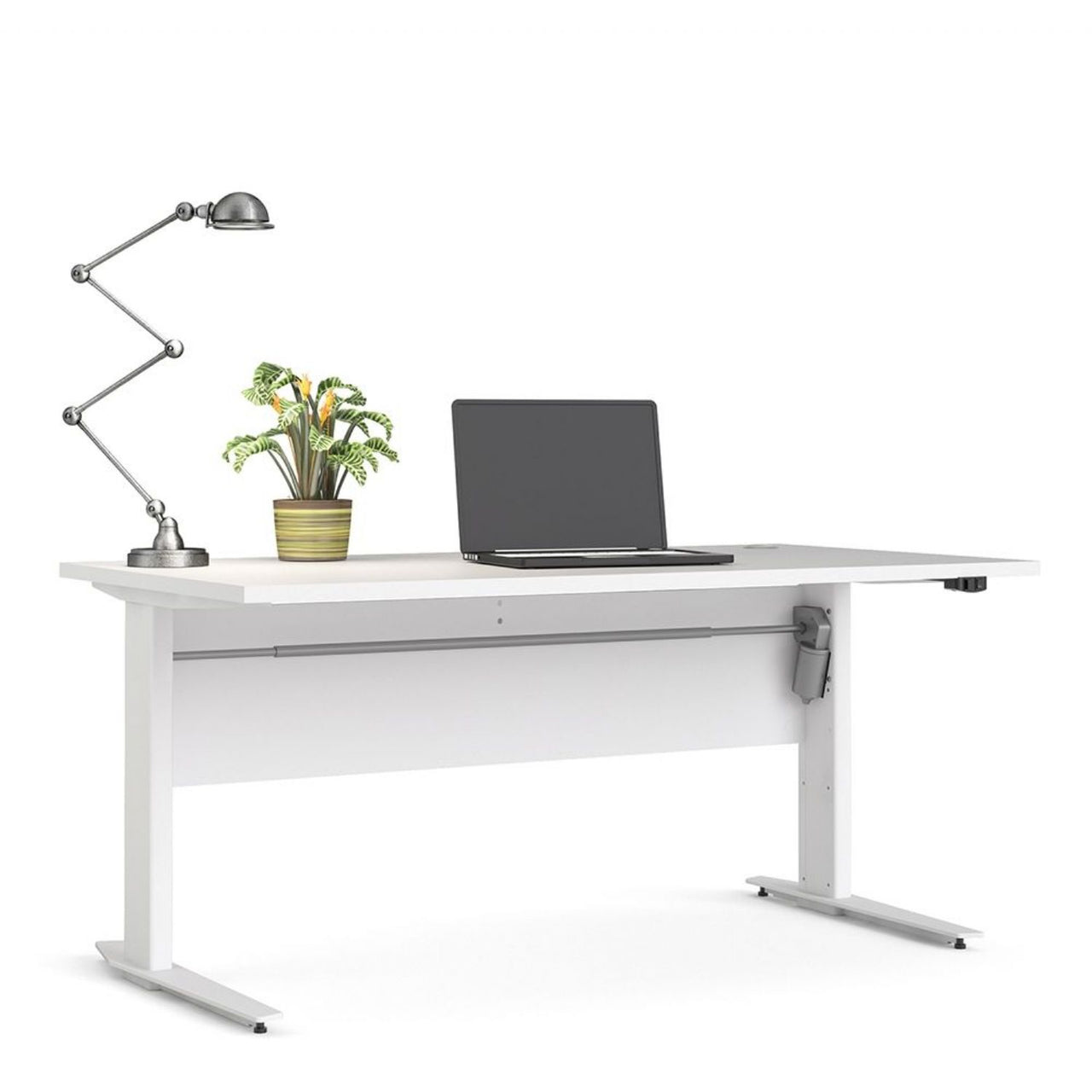 Desk 150 cm in White With White legs