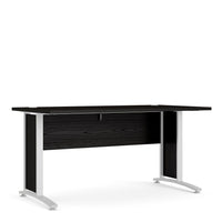 Thumbnail for Desk 150 cm in Black woodgrain With White legs