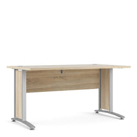 Thumbnail for Desk 150 cm in Oak With Silver grey steel legs