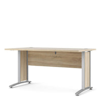 Thumbnail for Desk 150 cm in Oak With Silver grey steel legs