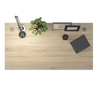 Thumbnail for Desk 150 cm in Oak With Silver grey steel legs