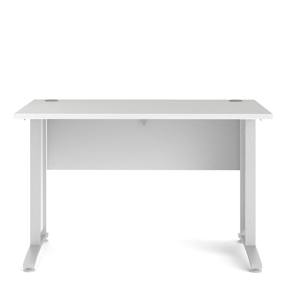 Desk 120 cm in White With White legs