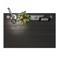 Thumbnail for Prima Desk 120 cm in Black woodgrain With Silver grey steel legs