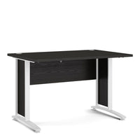 Thumbnail for Prima Desk 120 cm in Black woodgrain With White legs