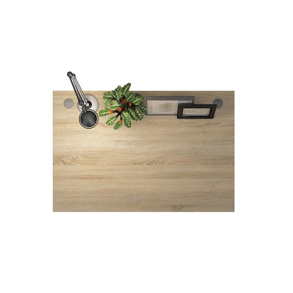 Desk 120 cm in Oak With White legs