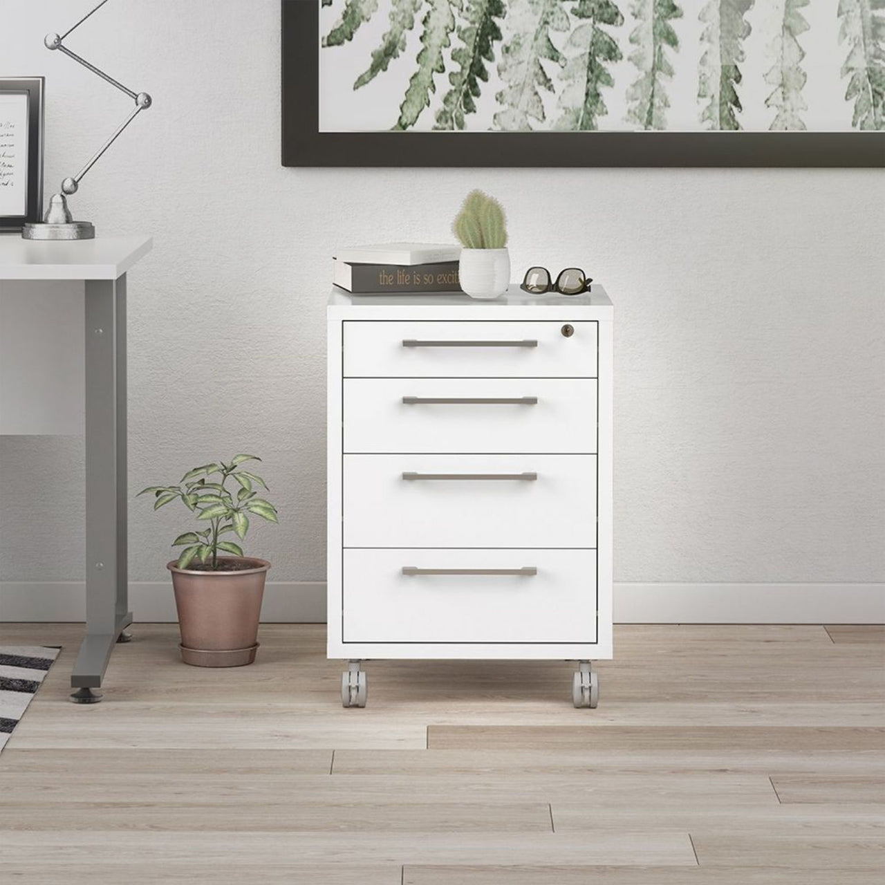 Mobile cabinet in White