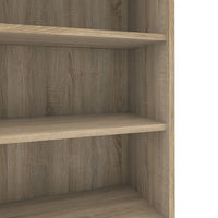 Thumbnail for Bookcase 4 Shelves With 2 Drawers and 2 Doors in Oak