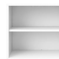 Thumbnail for Bookcase 4 Shelves With 2 Doors in White