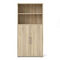 Thumbnail for Bookcase 4 Shelves With 2 Doors in Oak