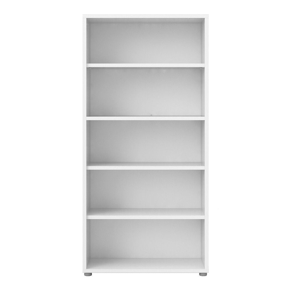 White Wood Bookcase 4 Shelves