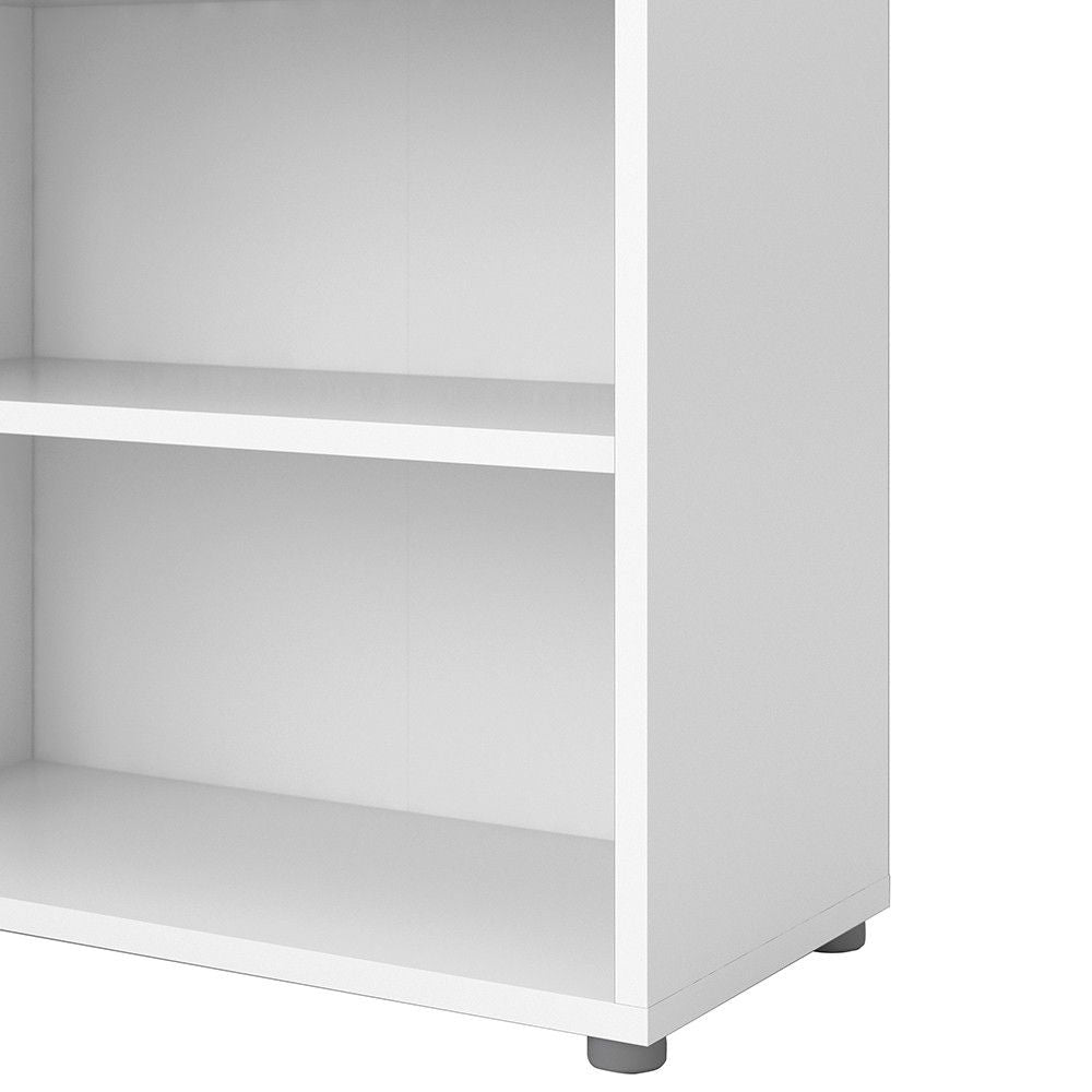 White Wood Bookcase 4 Shelves