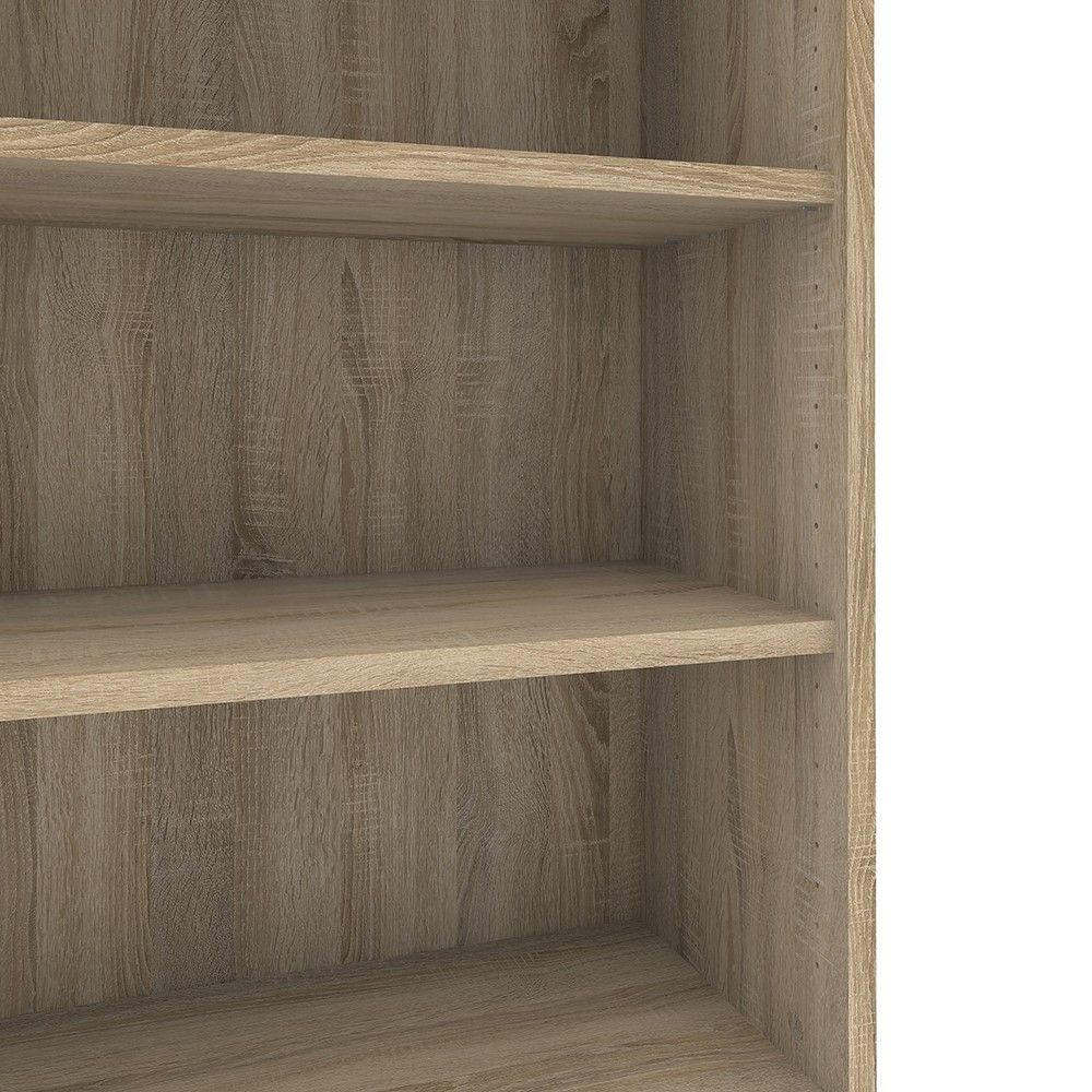 Oak Wood Bookcase 4 Shelves