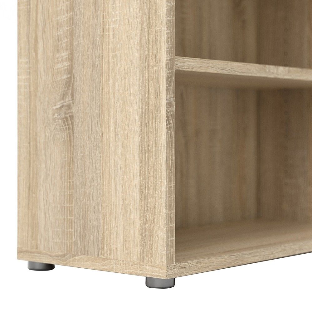 Oak Wood Bookcase 4 Shelves