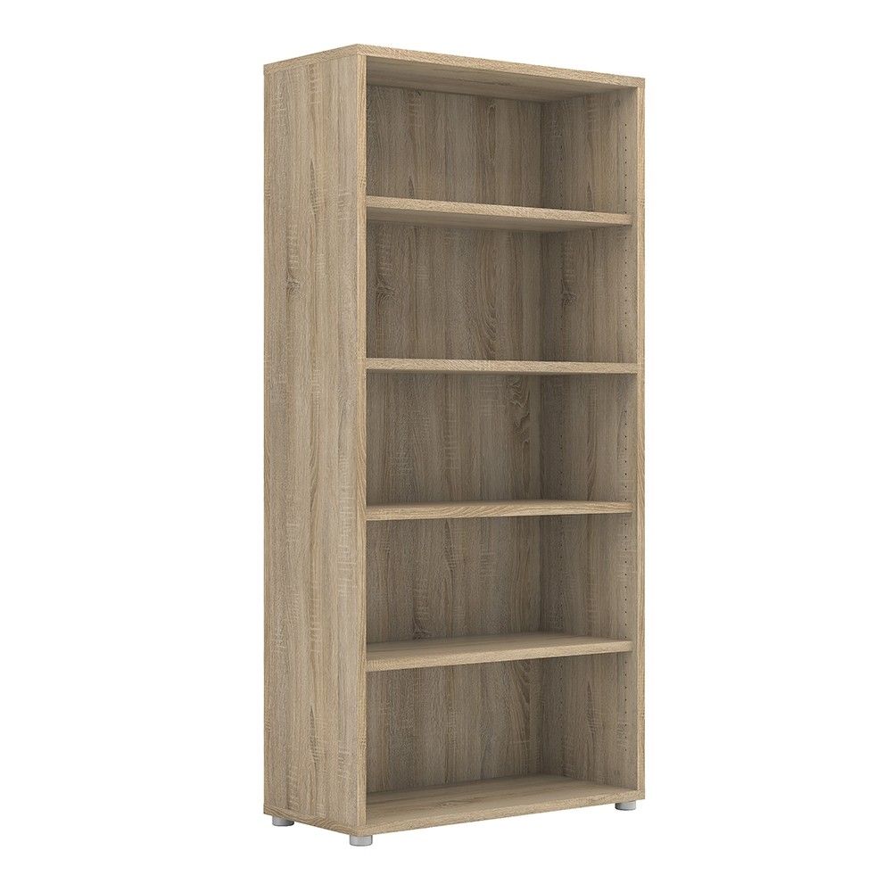 Oak Wood Bookcase 4 Shelves